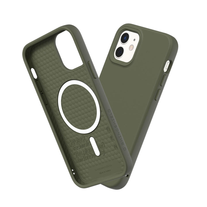 RhinoShield Case kompatibel mit [iPhone 12 Mini] | SolidSuit - MagSafe-kompatibel -Stossdämpfende &