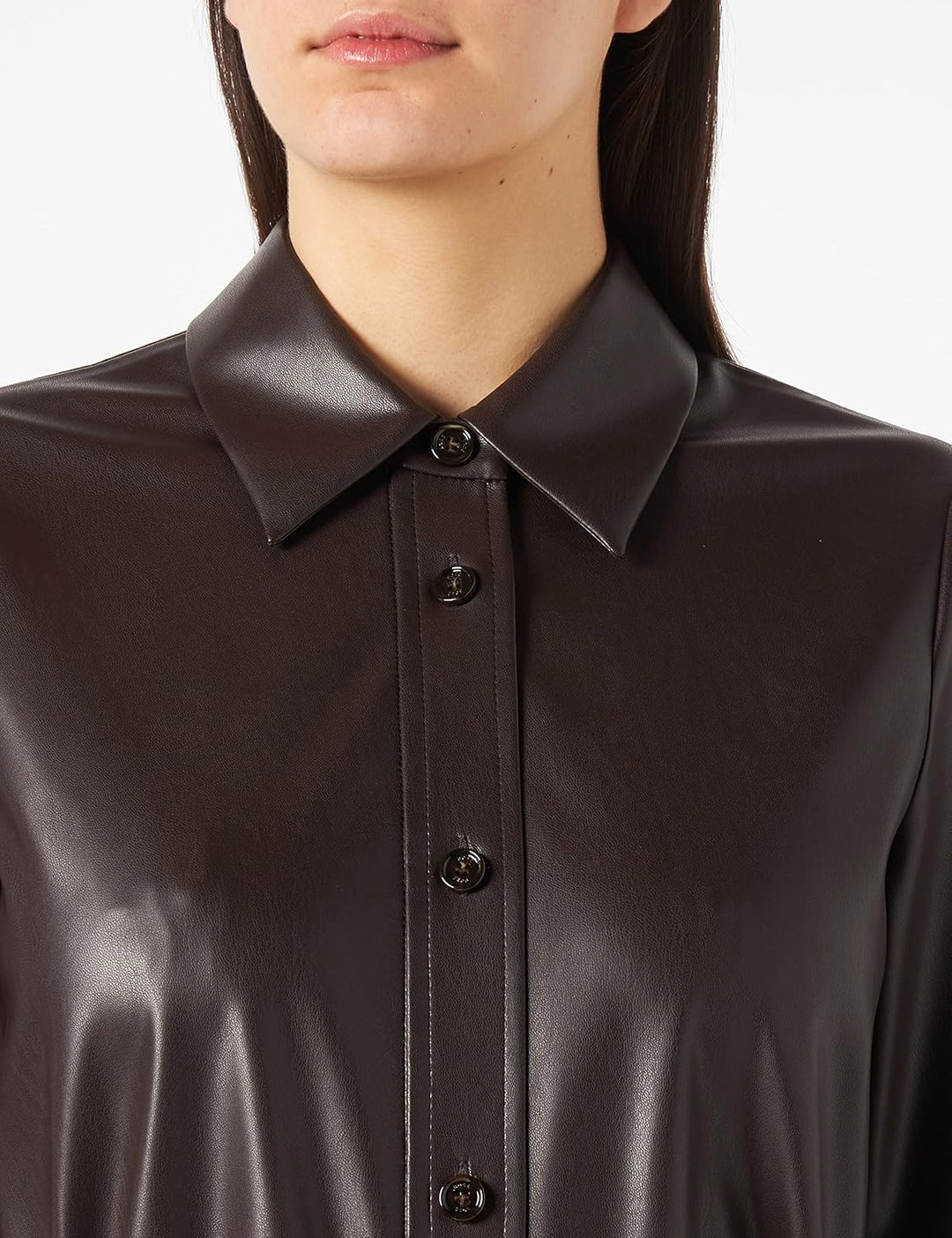 BOSS Damen C_dalelu Kleid 40 Dark Brown203, 40 Dark Brown203
