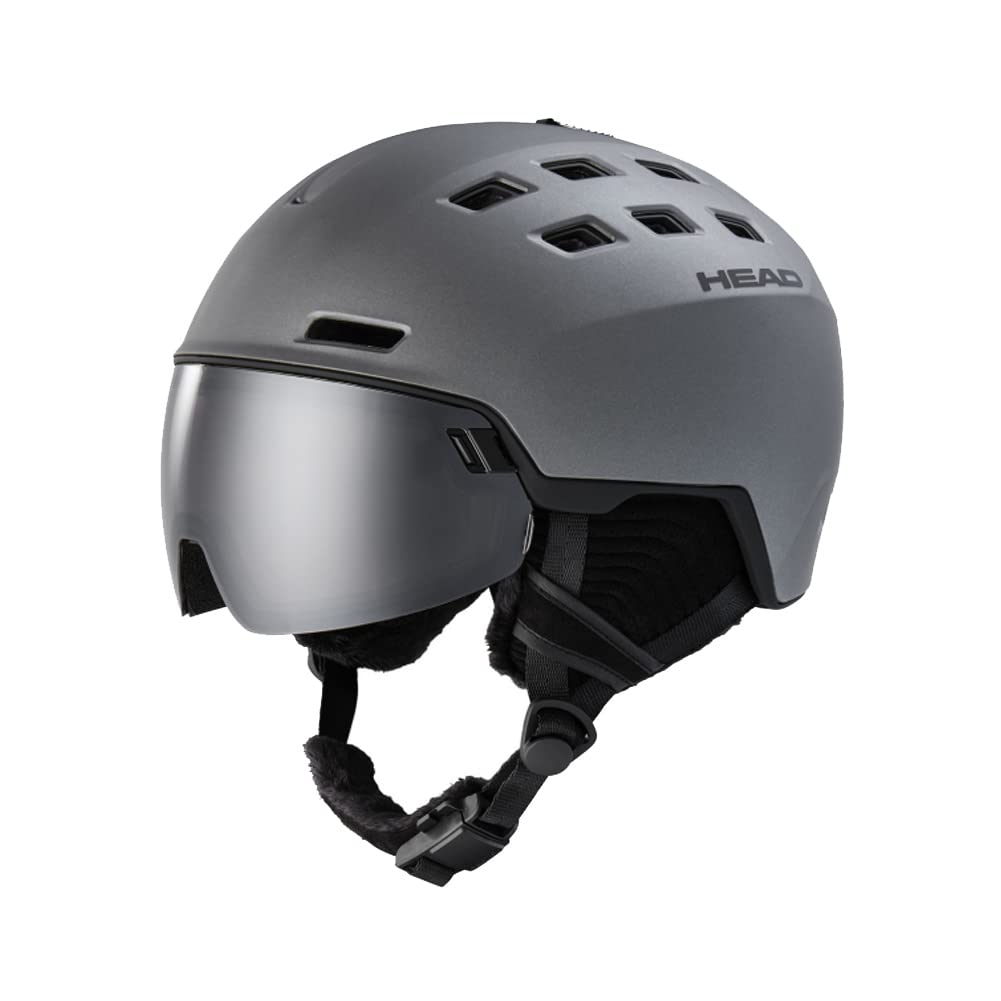HEAD Radar 5K + SL Visier-Skihelm - Anthracite mat 60-63 cm, 60-63 cm