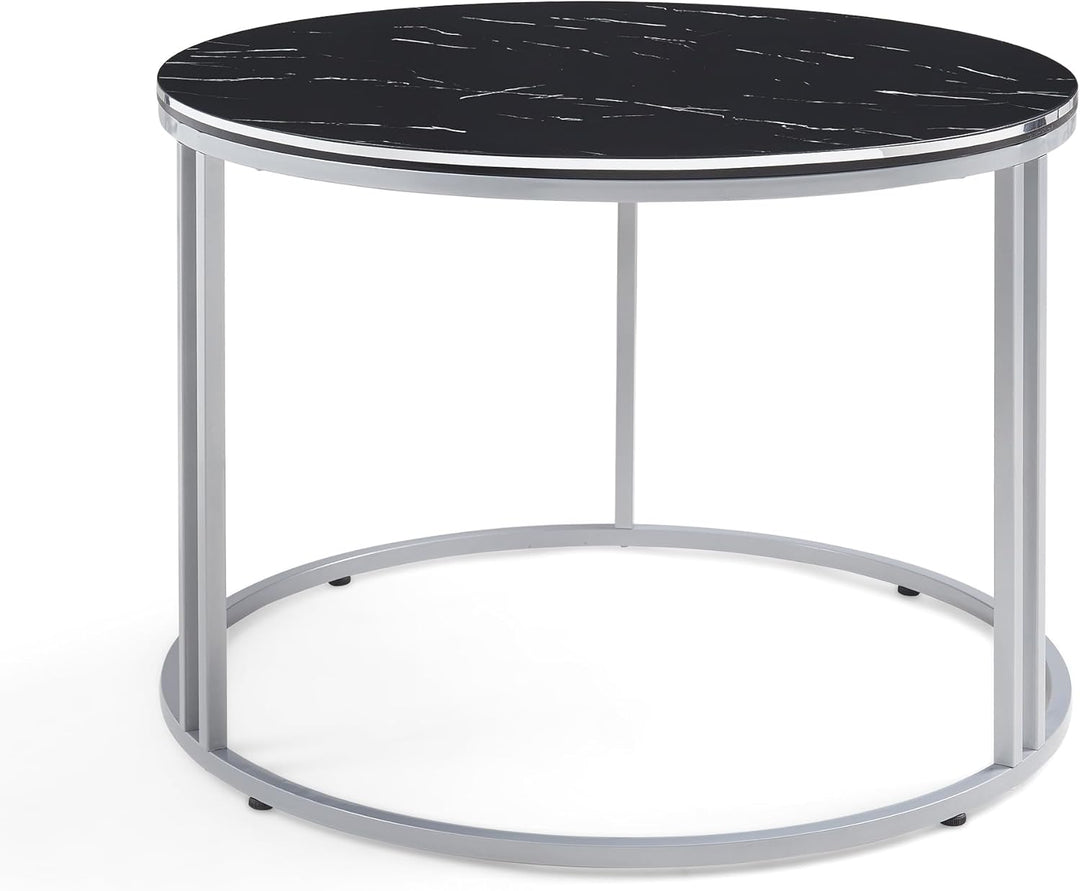 [en.casa] Couchtisch Aulum Beistelltisch 50 x 80 cm Kaffeetisch aus Spanplatte und Metall Sofatisch