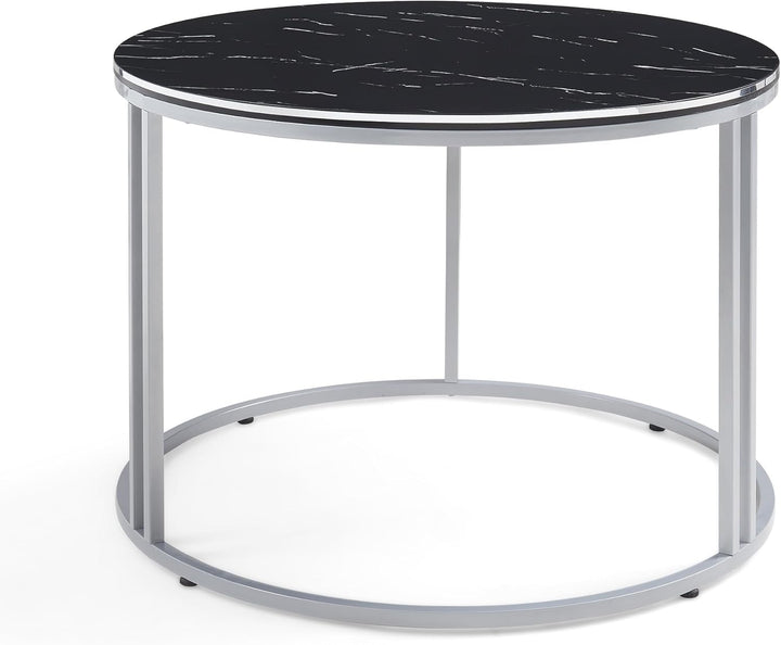 [en.casa] Couchtisch Aulum Beistelltisch 50 x 80 cm Kaffeetisch aus Spanplatte und Metall Sofatisch