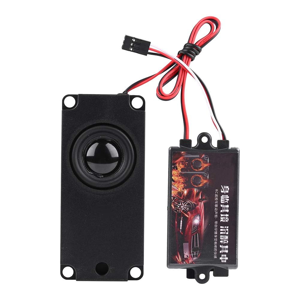 RC Auto Motor Sound Simulator, RC Car Engine Sound Simulierter mit 1 Lautsprecher für 1/10 Fahrzeugm