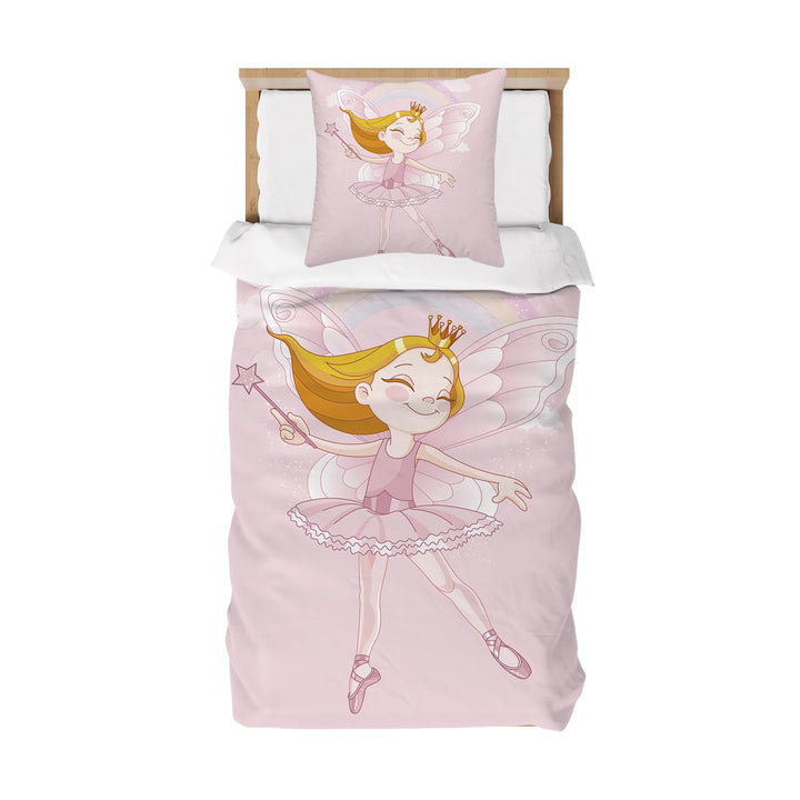 DJDEA Kinderbettwäsche 100x135 cm - Kinder Bettwäsche Feen Elfen, Weich Mikrofaser Baby Bettwäsche f