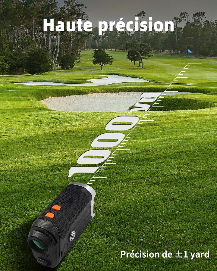 AOFAR GX-2S Laser Golf Entfernungsmesser mit Slope On/Off,600M Weiss Golf Rangefinder mit Flag-Lock