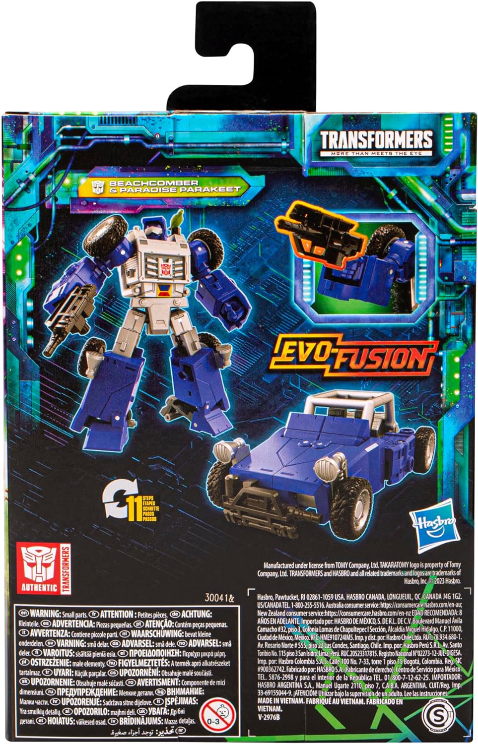 Transformers Legacy Evolution Deluxe-Klasse Beachcomber & Paradise Parakeet, 14 cm grosse Action-Fig