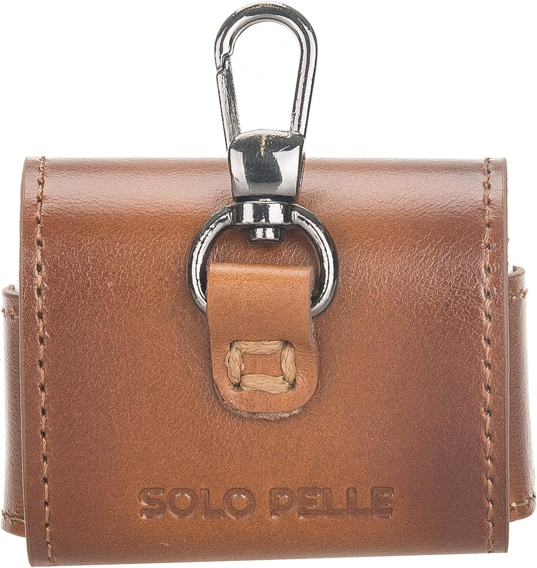 Solo Pelle Ledercase für AirPods Pro – komplett umhüllendes, handgefertigtes Case aus echtem Leder k