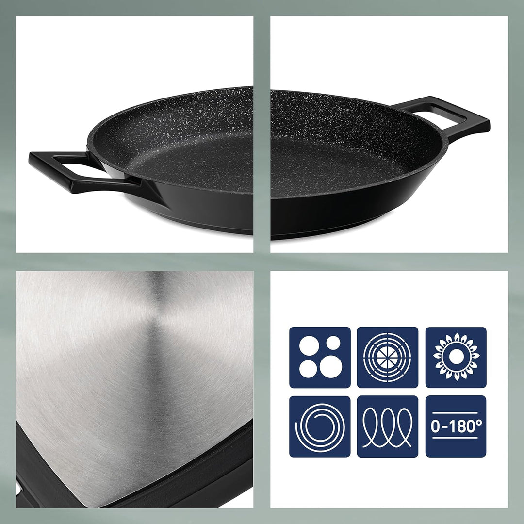 kela Grill und Paellapfanne Stella Nova 36 cm Aluminium schwarz