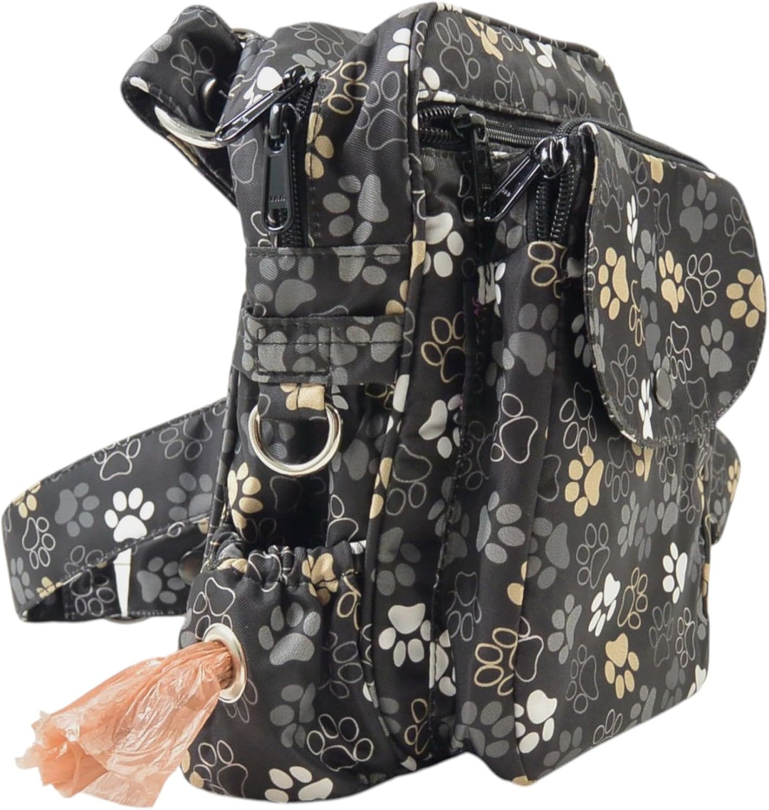 Konstanz Mandala 71038 – Gassitasche mit integriertem Flaschenhalter – Leckerlitasche für Hunde, was