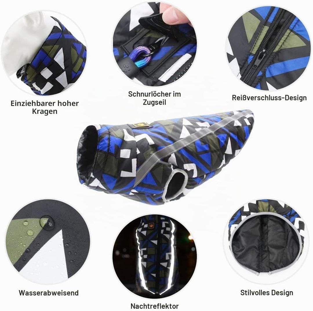 Idepet Haustier Katze Hundemantel, warme Hundepullover Winter klein mittel gross Hundejacken Weste W
