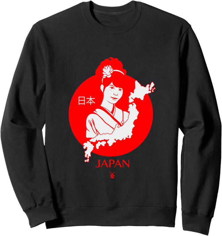 Schöne Japanische Geisha-Kultur Sweatshirt