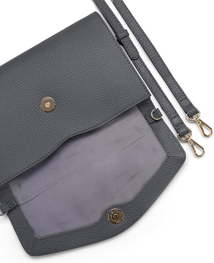 Lazarotti Bologna Leder Handtasche Damen | abnehm- & längenverstellbarer Schulterriemen | mittelgros