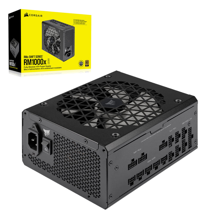 Corsair RM1000x Shift Vollmodulares ATX-Netzteil - Modulare Seitenschnittstelle - ATX 3.0- &amp; PCIe 5.