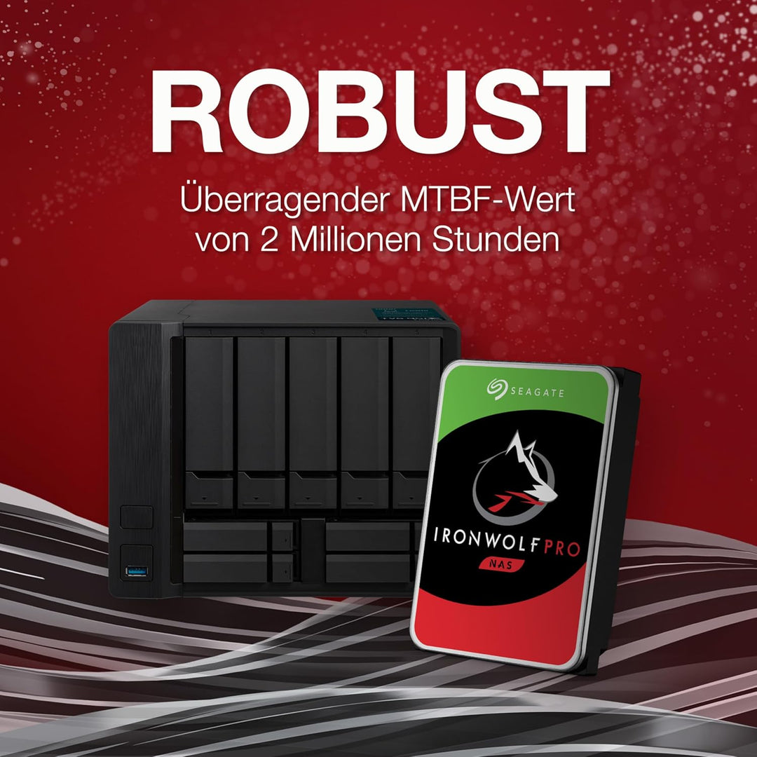 Seagate IronWolf 6 TB interne Festplatte NAS HDD, 3.5 Zoll, 5400 U/Min, 256 MB Cache, SATA 6 Gb/s, s
