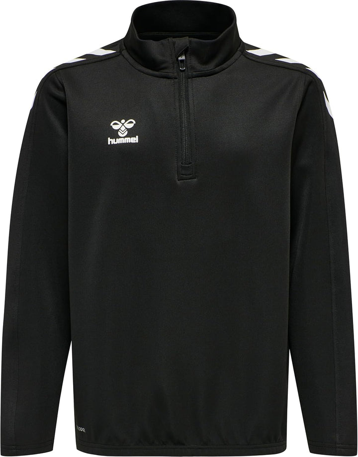 hummel Halbreissverschluss Sweatshirt Hmlcore Kinder 116 Black/Black, 116 Black/Black