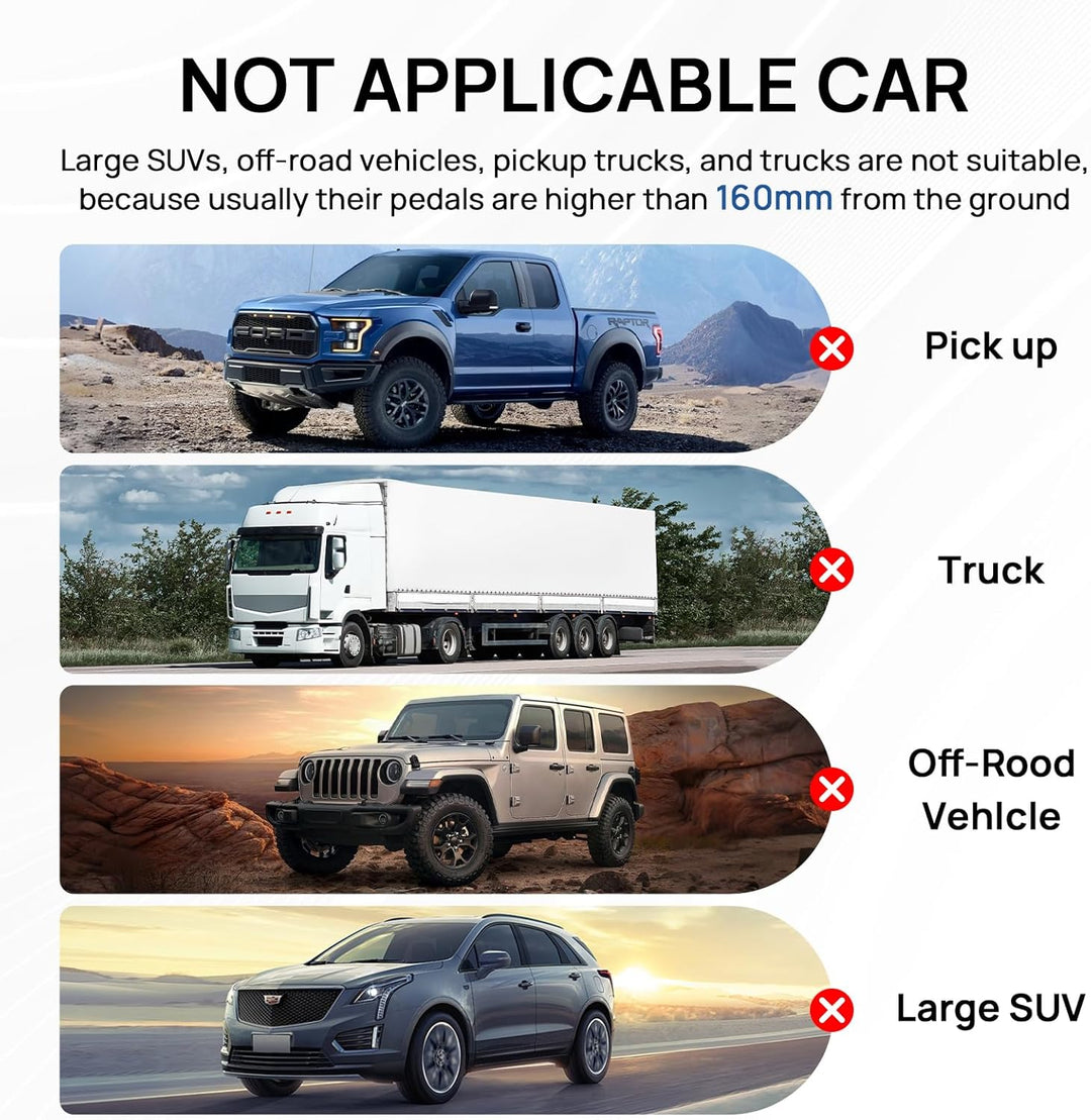 Boiarc Pedalschloss Diebstahlsicherung für Auto Bremse Kupplung, Auto-Bremssperre und Kupplungssperr