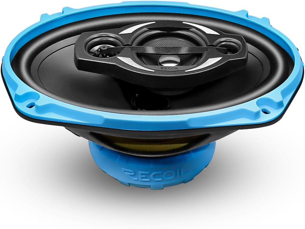 RECOIL RCX694 Echo Series 4-Wege-Koaxiallautsprechersystem 15 x 23 cm (6 x 9 Zoll) fürs Auto mit Git