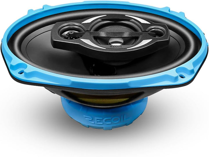 RECOIL RCX694 Echo Series 4-Wege-Koaxiallautsprechersystem 15 x 23 cm (6 x 9 Zoll) fürs Auto mit Git