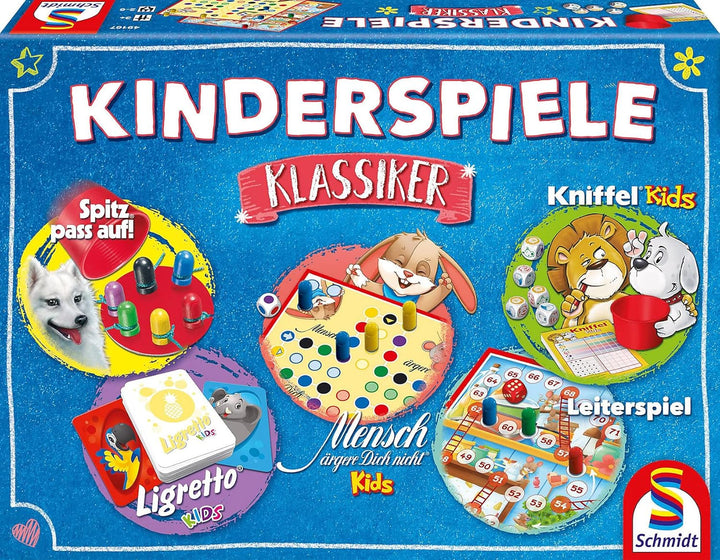 Schmidt Spiele 49189 Kinderspiele Klassiker, Kinderspielesammlung, bunt Single, Single