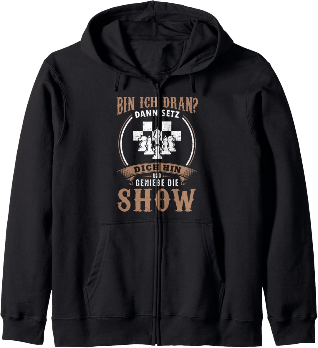 Schach Shirt Show Profi Lustiger Spruch für Schachspieler Kapuzenjacke