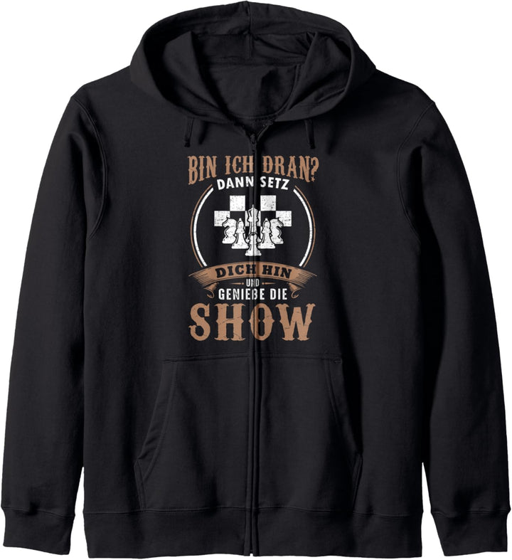 Schach Shirt Show Profi Lustiger Spruch für Schachspieler Kapuzenjacke