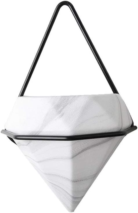 BESPORTBLE Keramik Pflanzer Wandhalterung Mini Hängende Sukkulenten Töpfe Geometrische Wandvasen Mar