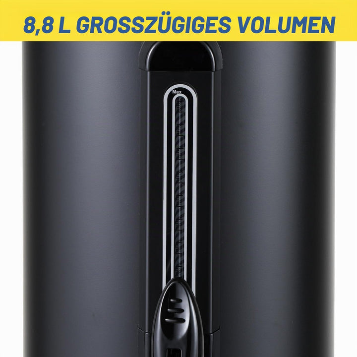 Glühweinkocher 10L, 1800W Glühweinkocher mit Zapfhahn Thermostat,Einkochtopf Edelstahl mit Überhitzu