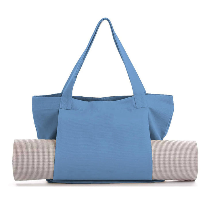 Yogatasche Damen mit Nassfach, Canvas Tasche mit Griffen, Abnehmbare Tasche für Yogamatte, Geeignet