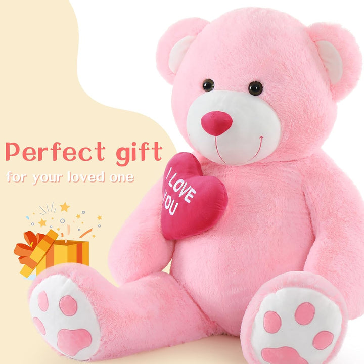 MorisMos teddybär Valentinstag Überraschungsgeschenk, 150cm riesen Teddy mit Herz- Ich Liebe Dich, g