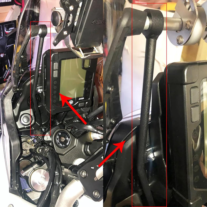 YIEBA Motorrad Anti-Drop-Kopfhalterung Avigation Anti-Vibrations-Halterung Anti-Bobble-Head-Halterun