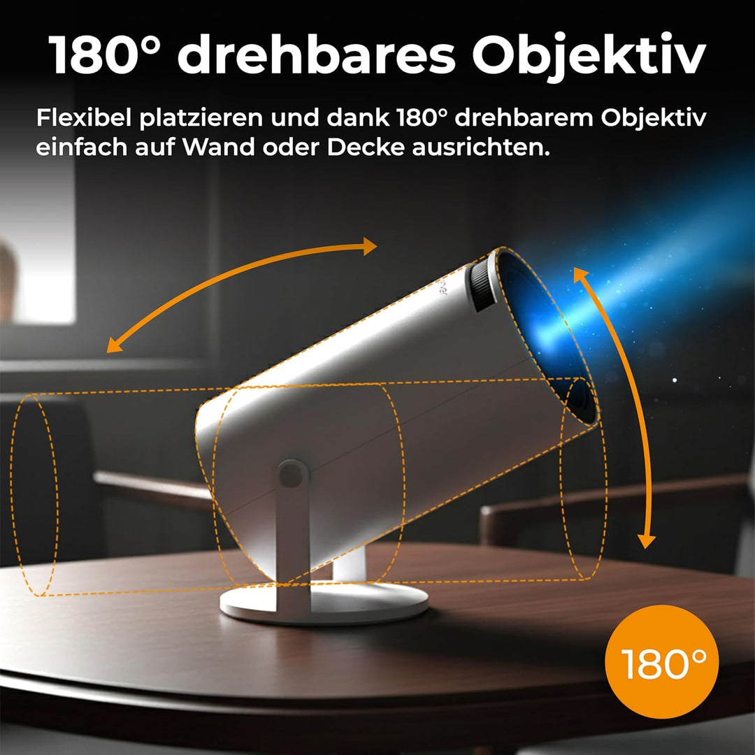 Denver PR-2500 LED-Projektor – 2500 Lumen - Full HD Unterstützung - HDMI/USB/VGA - Lautsprecher - Fe