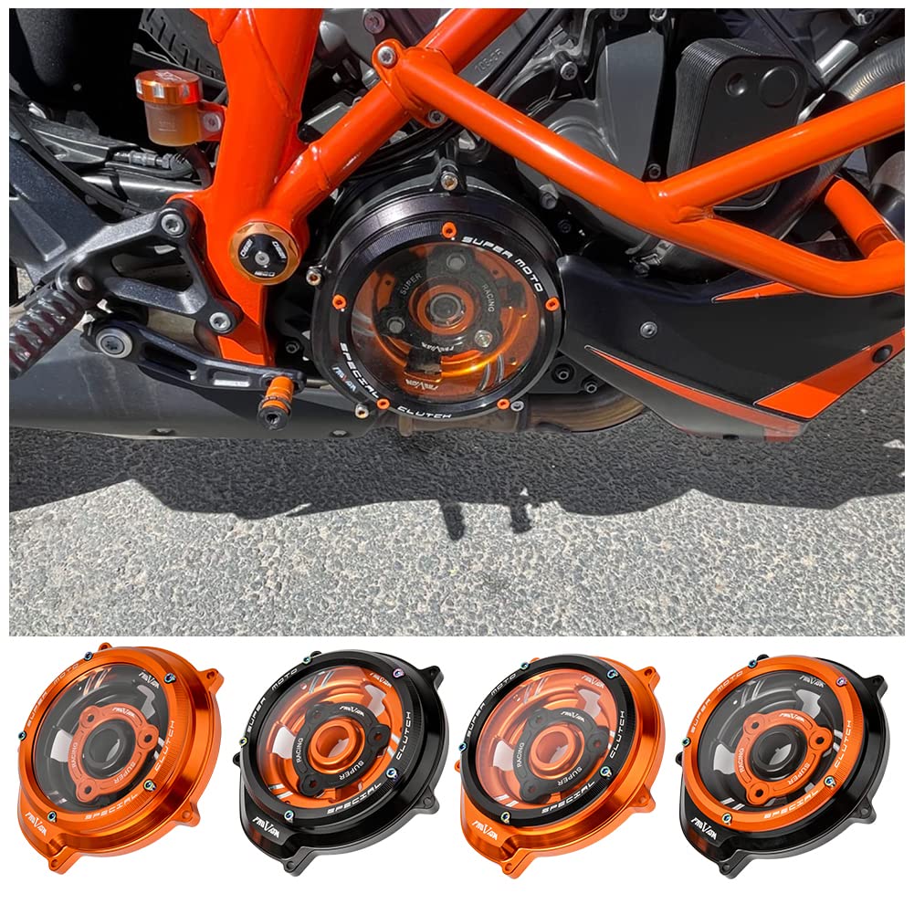 Motorrad Rennsport, durchsichtiger Kupplungsdeckel, Federhalter, R-Druckplatte, Motorschutz, Rahmens