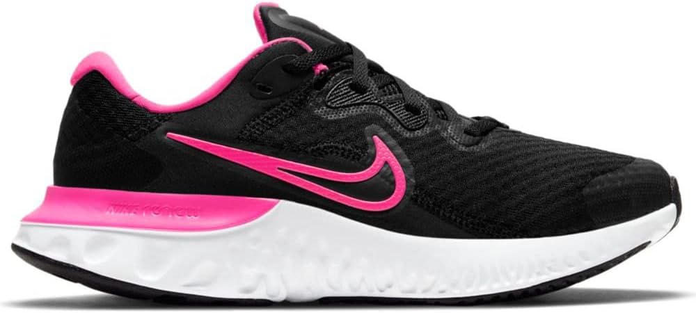 Nike Renew Run 2 (GS), Laufschuhe Unisex-Kinder 36.5 EU Black Hyper Pink Dark Smoke Grey Smoke Grey
