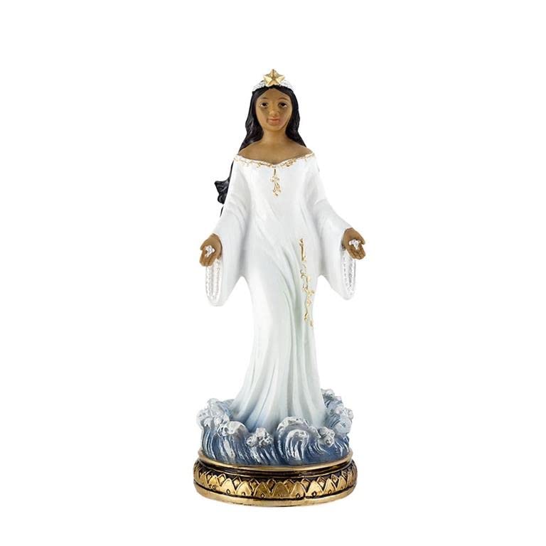 DRW Yemaya Figur stehend weiss 20 cm hoch, Mehrfarbig, estandar