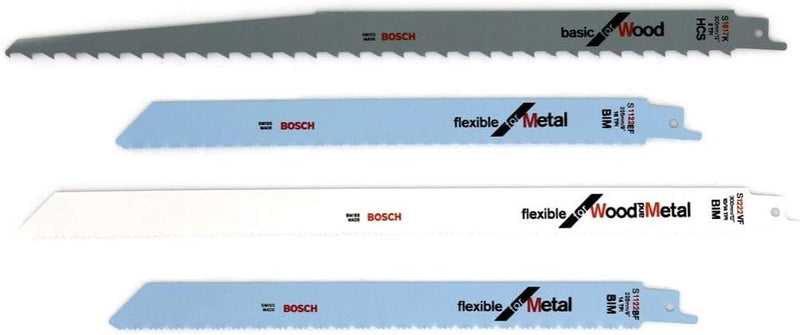 Bosch Professional 20tlg. Säbelsäge Blätter Set Flexible (für Metall und Holz, Zubehör für Säbelsäge