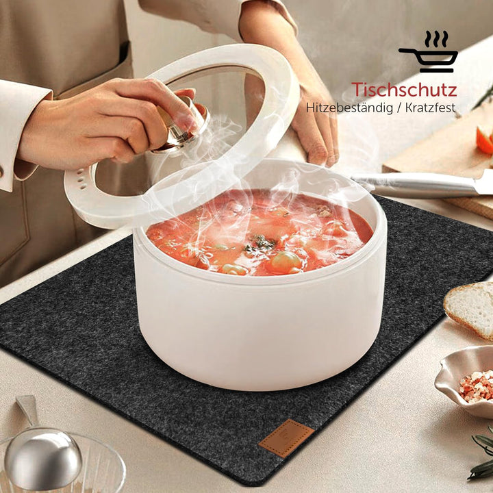 shinfly Tischsets Abwaschbar Platzsets aus Filz 18er Set, Abwischbar Tischsets, Hitzebeständig rutsc