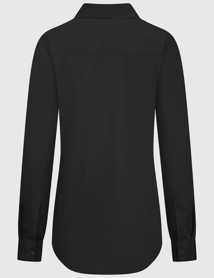 Tapata Damen Button Down Shirts Klassisch Fit Lange Ärmel Blusen Stretch Tops für Arbeit Business Ca