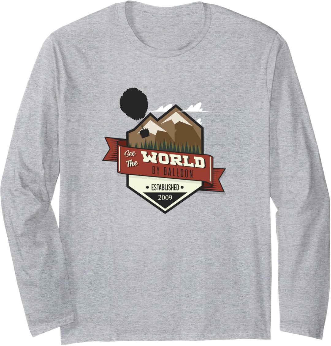 Disney Pixar Up See The World By Balloon Langarmshirt