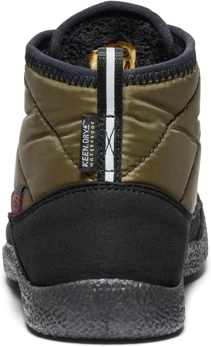 KEEN Unisex Kinder Howser 2 Waterproof Bottes Chukka, 24 EU Dark Olive Gold Flame