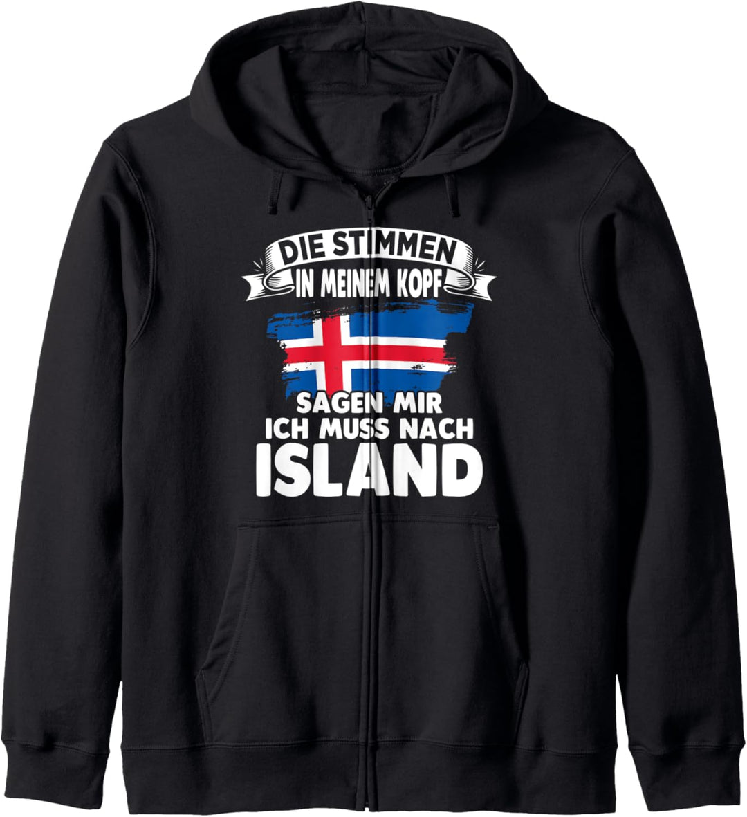 Isländer Skandinavien Island Kapuzenjacke