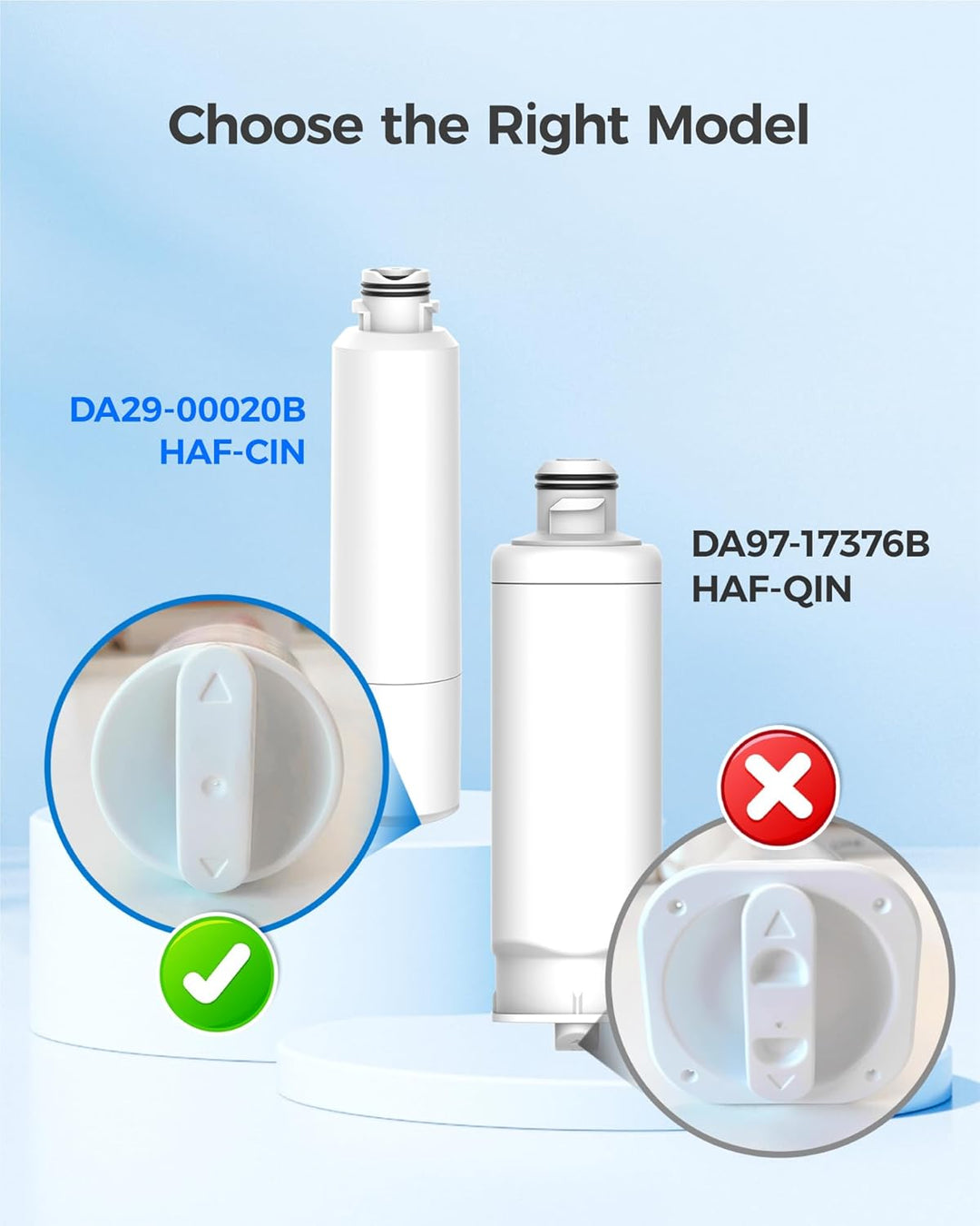 Maxblue DA29-00020B Kühlschrank Wasserfilter, Kompatibel mit Samsung DA29-00020B, DA29-00020A, HAFCI