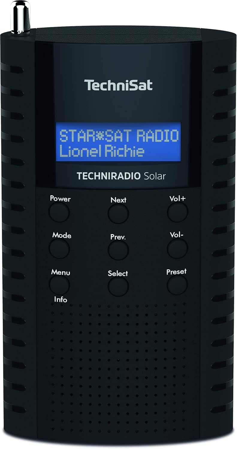 TechniSat TechniRadio Solar tragbares DAB Radio (DAB+, UKW, Kopfhöreranschluss, Aufladung über Solar