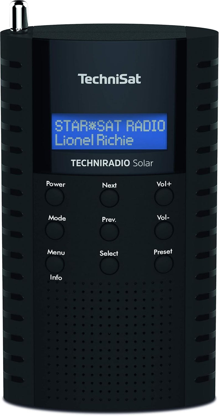 TechniSat TechniRadio Solar tragbares DAB Radio (DAB+, UKW, Kopfhöreranschluss, Aufladung über Solar