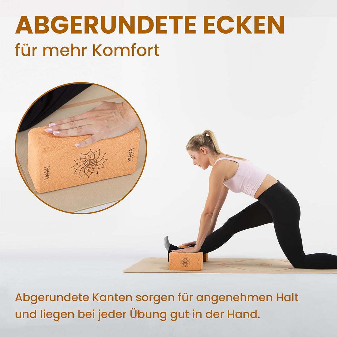 Yoga Block in Deutschland Entwickelt – Ergonomische &amp; Griffige Yogablöcke – Rutschfeste Pilates Blöc