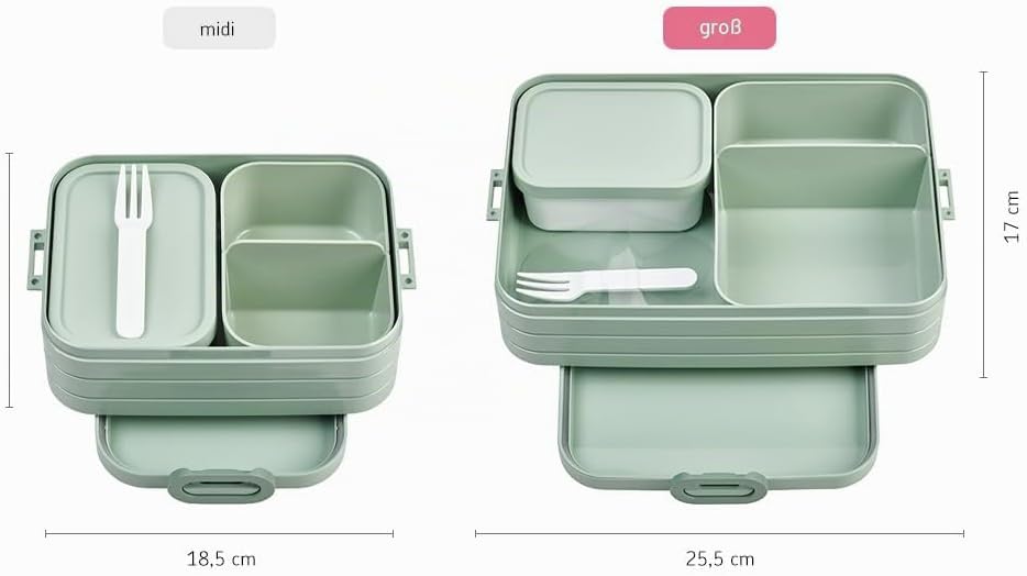Mepal - Bento Lunchbox Take A Break Large - Brotdose mit Bento-Box - Meal Prep Box für Sandwiches, K