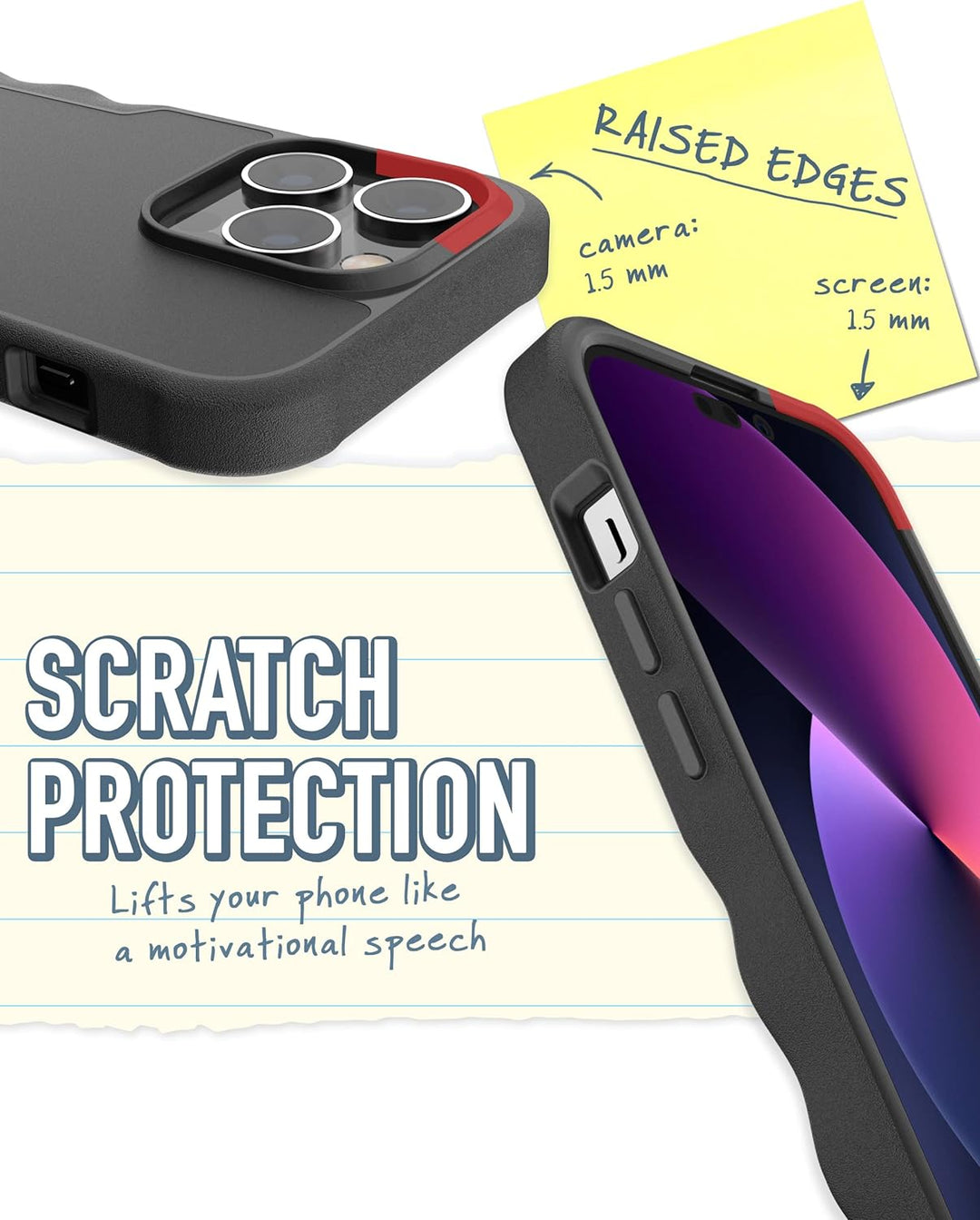 Smartish iPhone 14 Pro Schutzhülle - Gripzilla Kompatibel mit MagSafe [Robust + Tough] Gepanzerte Sl