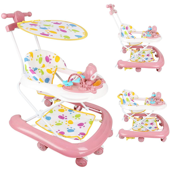 Lauflernhilfe für Babys, Jungen &amp; Mädchen, 2-in-1, höhenverstellbar, Lauflernhilfe für Babys, mit Mu