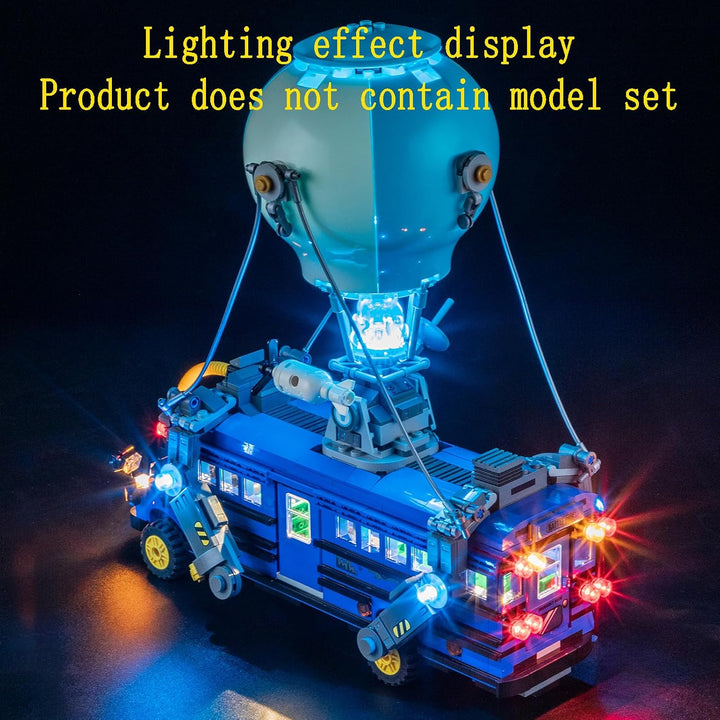 GEAMENT LED Licht-Set Kompatibel mit Lego Schlachtenbus (Battle Bus) Fortnite 77073 Bausteine Modell