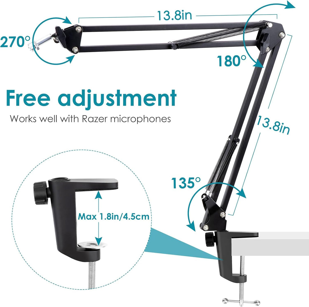 Seiren V3 Mini Mikrofonarm - Boom Arm kompatibel mit Seiren Mini, Seiren V3 Mini/Chroma, Razer Seire