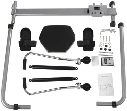 Rudergerät Klappbar mit 12 Widerstand Einstellbares Heimrudergerät LCD-Monitor Fitnessgerät Belastun