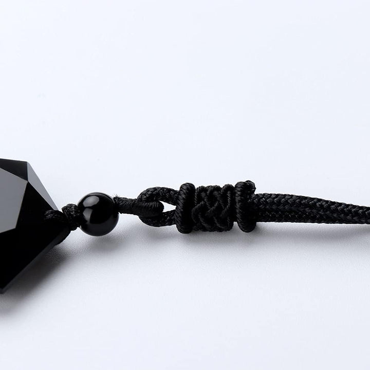 TALXMY Orgonite Anhänger Schwarz Obsidian, Stern von David Kristall Anhänger Halskette für Männer Fr